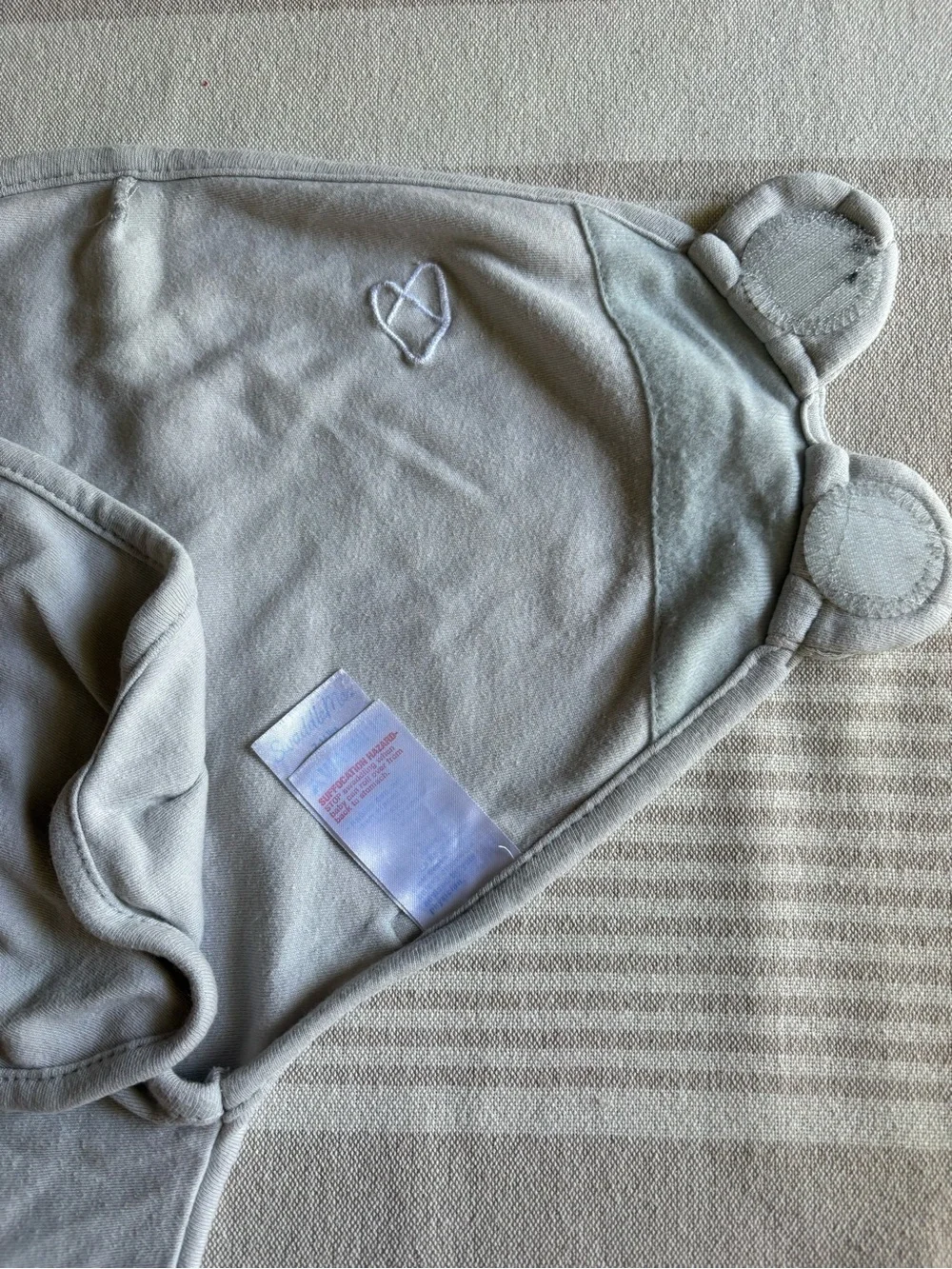 Swaddle Me - Gender Neutral Gray Baby Swaddle Sack - Soft 100% Cotton